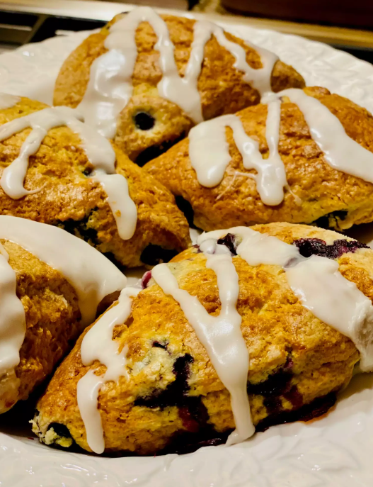 Zesty Lemon Blueberry Scones Recipe