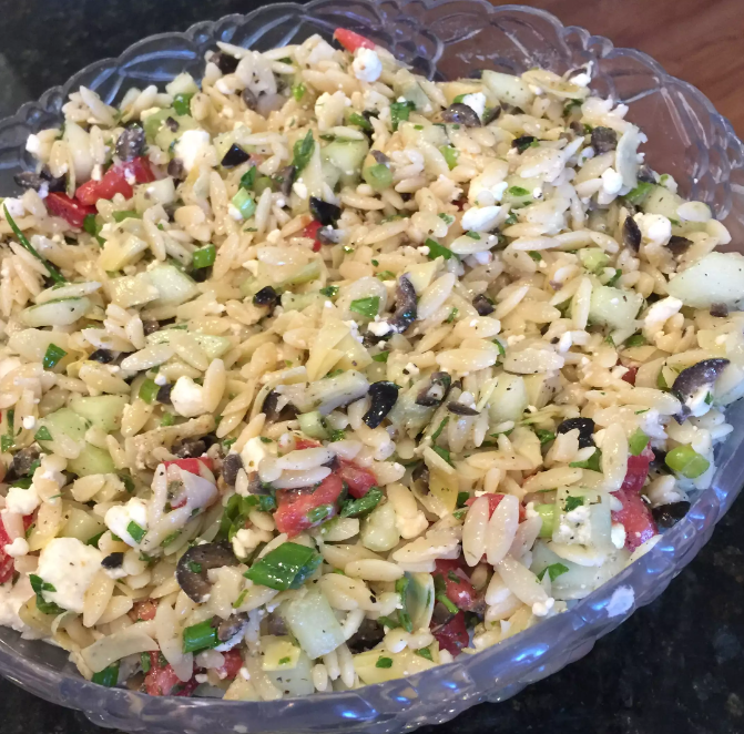 Greek Orzo Pasta Salad Recipe